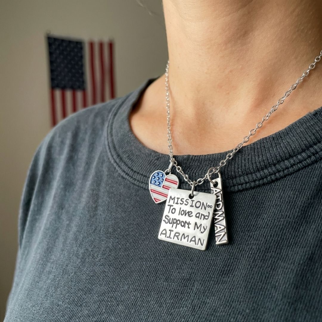 Love and Support My Airman Necklace