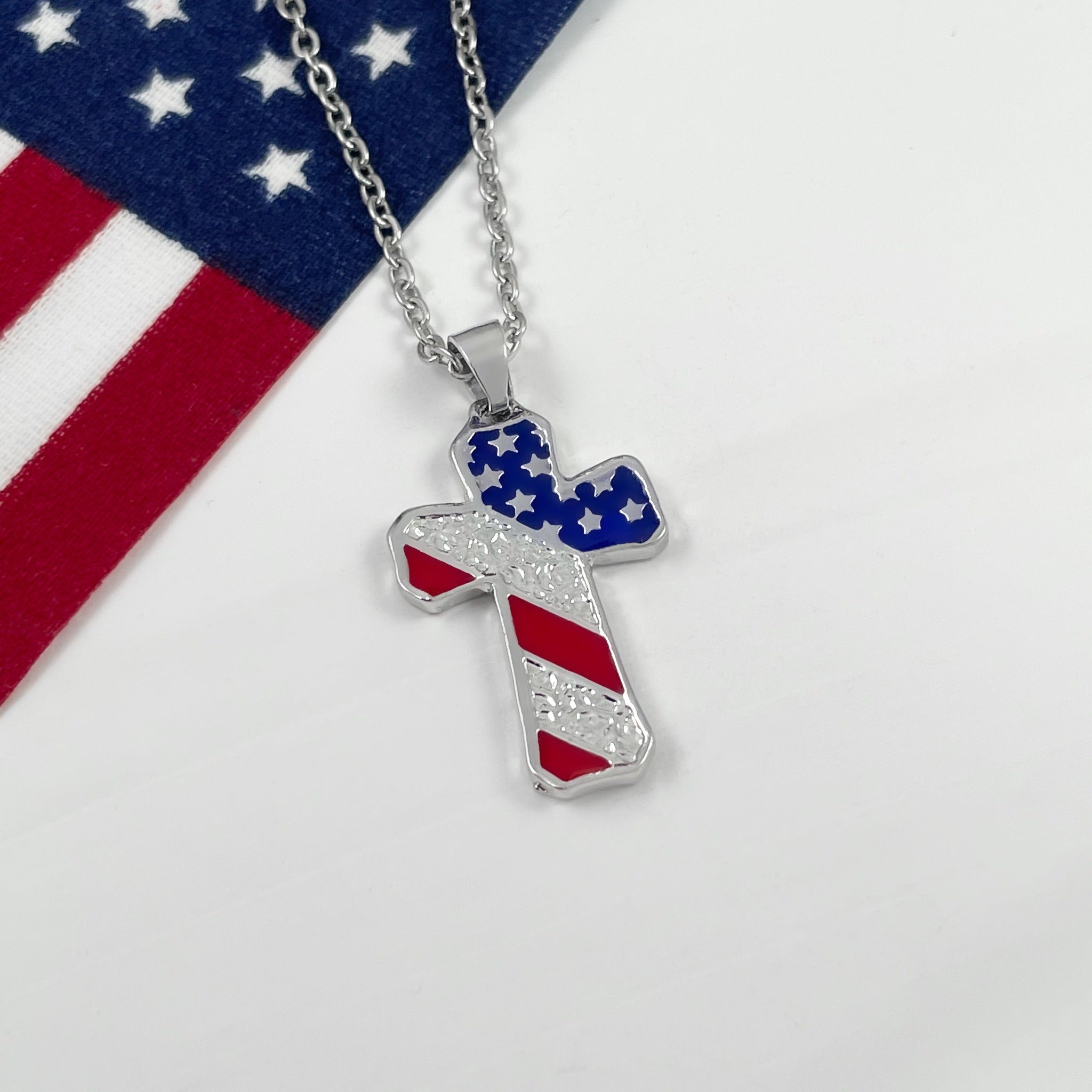 American Cross Necklace