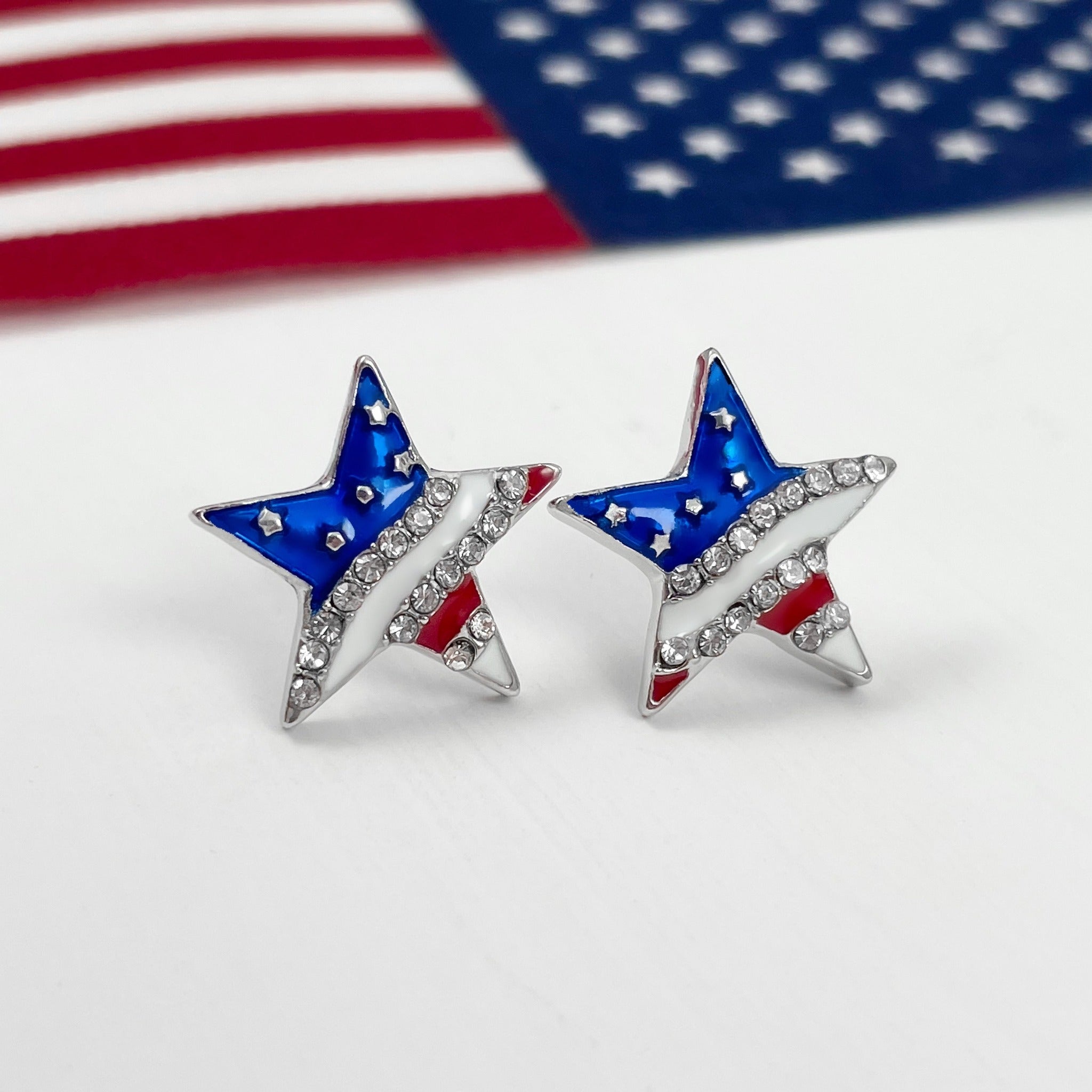 American Star Stud Earrings