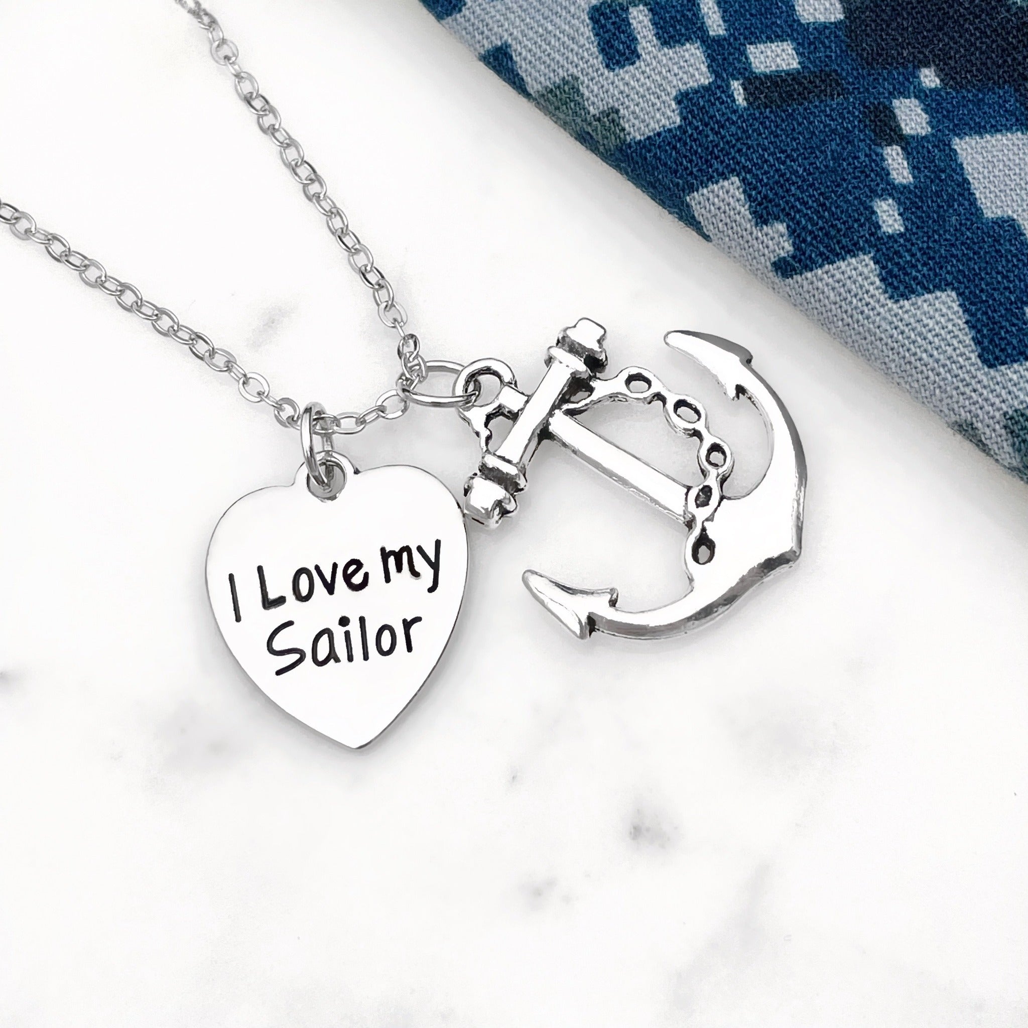 I Love My Sailor Necklace