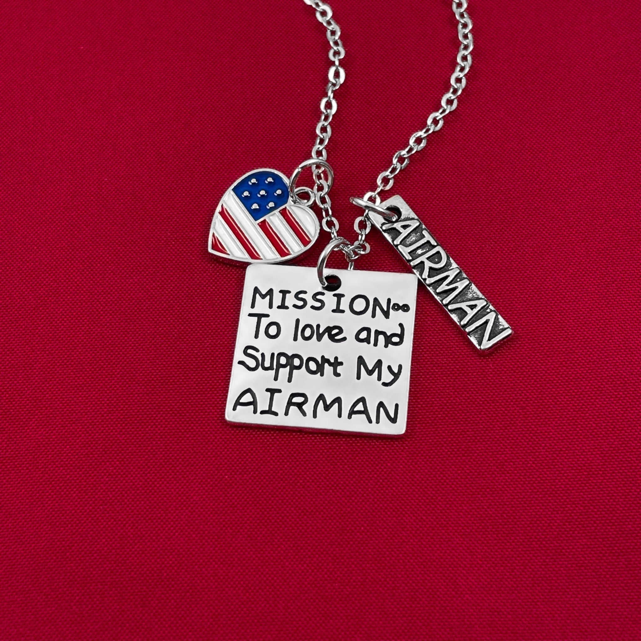 Love and Support My Airman Necklace