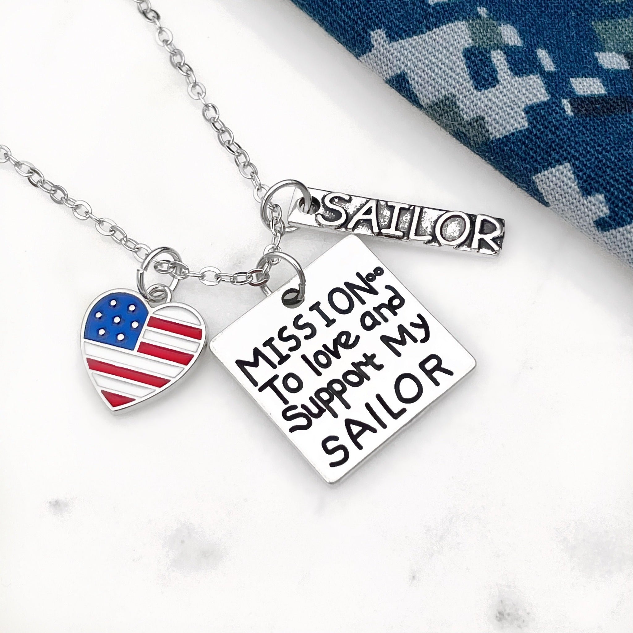 Love and Support My Sailor Necklace