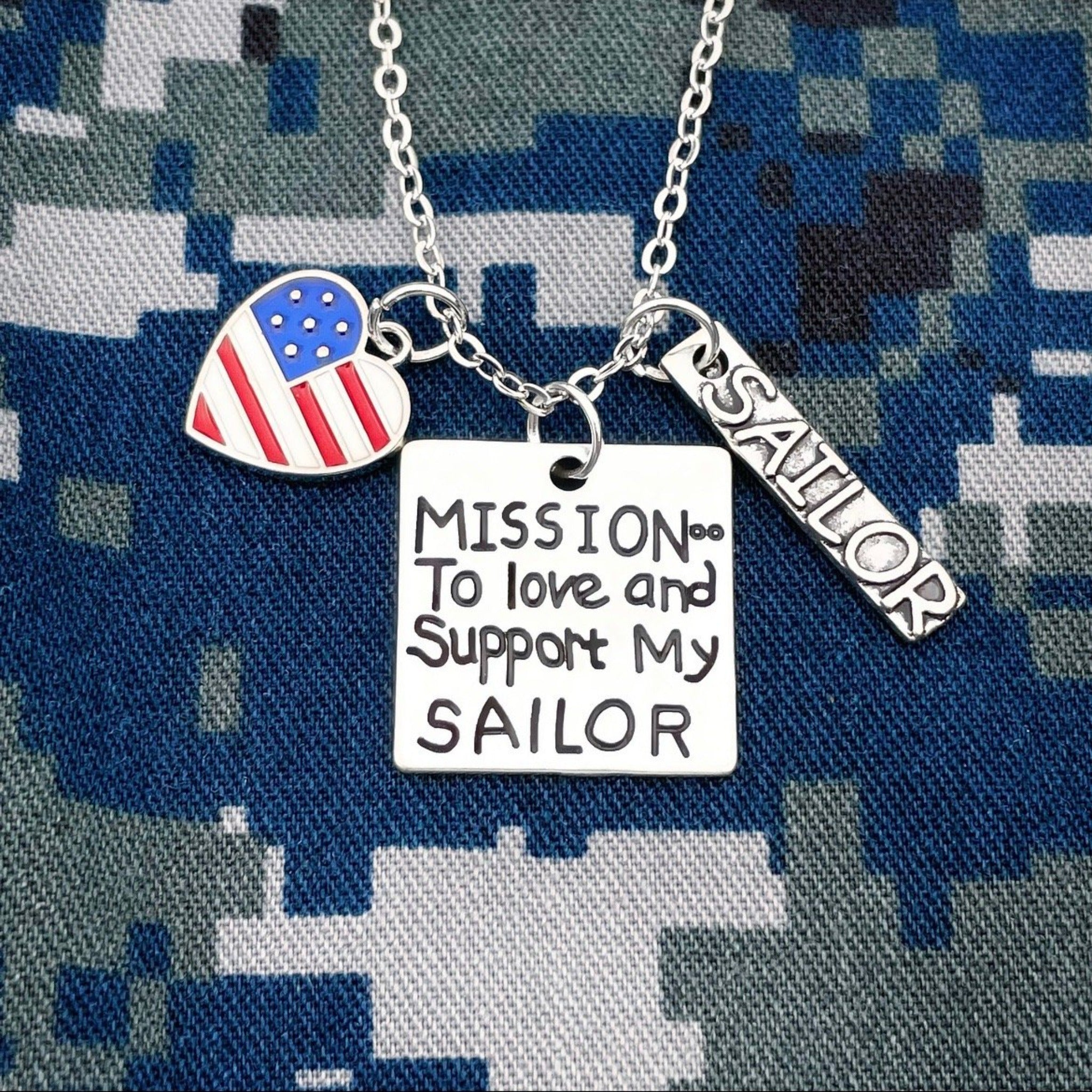 Love and Support My Sailor Necklace
