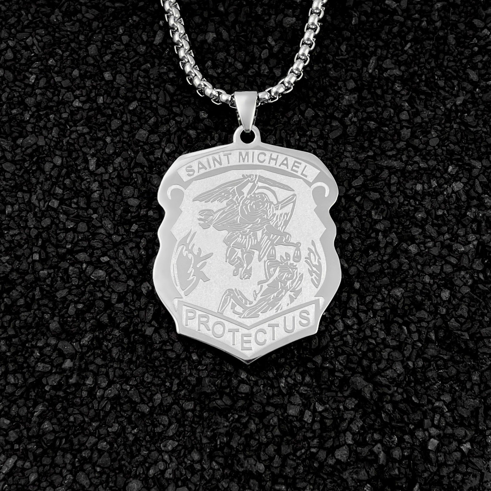 Saint Michael Badge Necklace