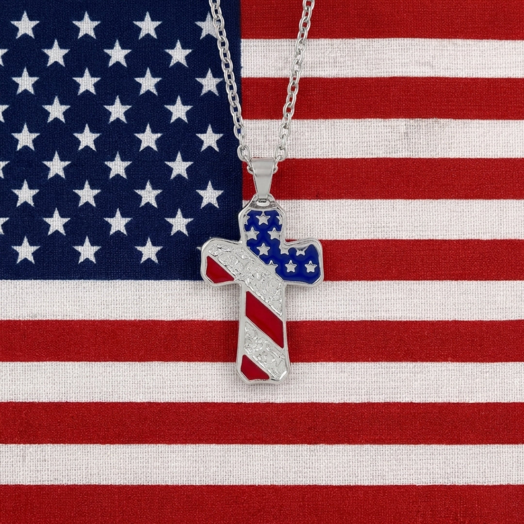 American Cross Necklace