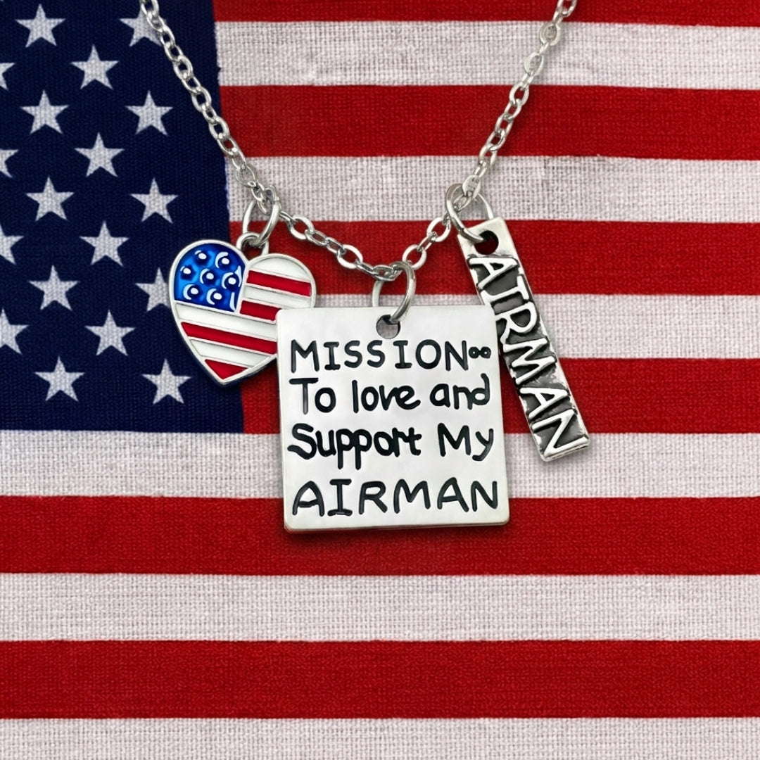 Love and Support My Airman Necklace