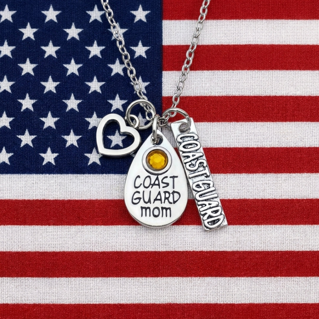 Coast Guard Mom Necklace