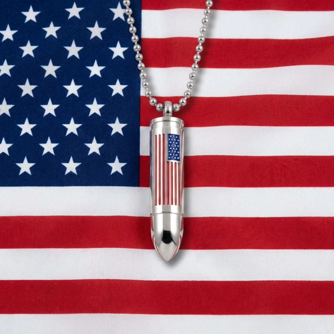 American Urn Bullet Necklace