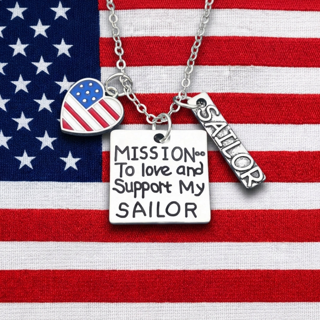 Love and Support My Sailor Necklace