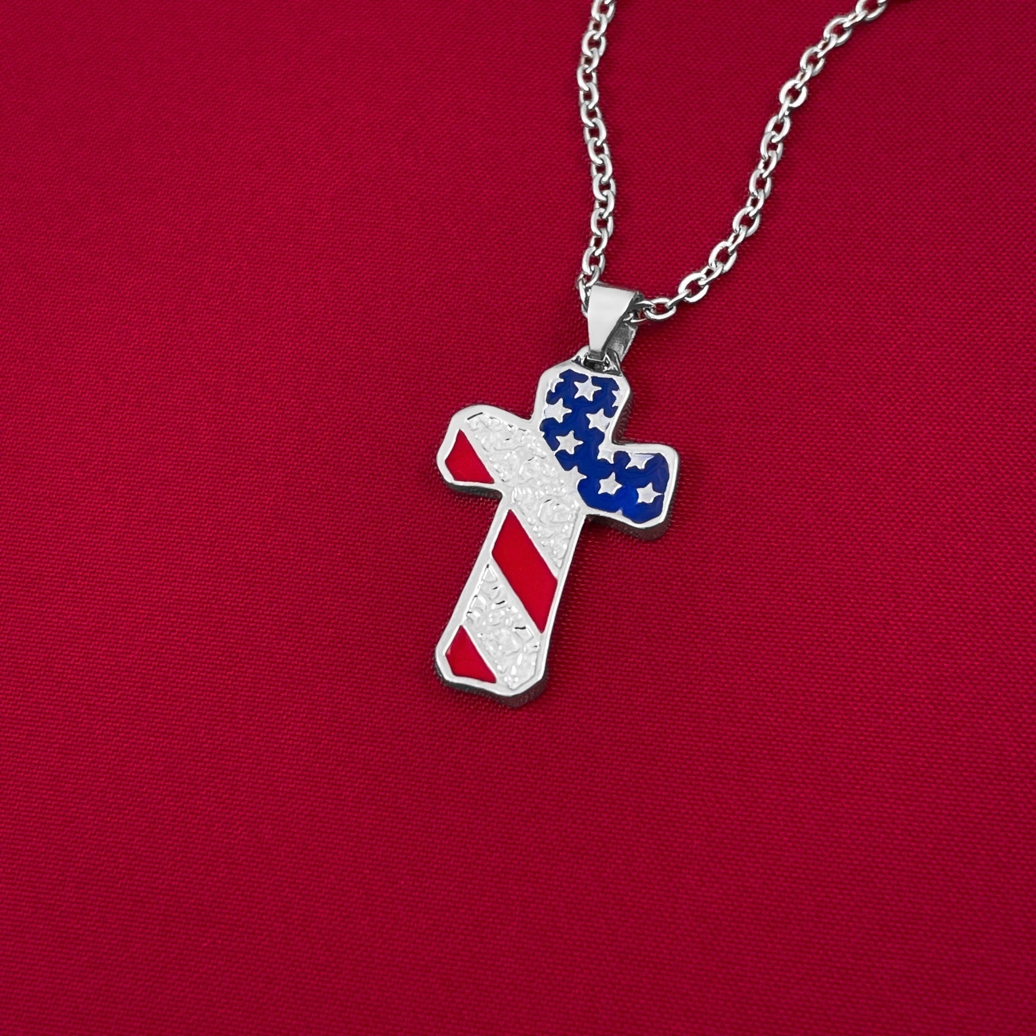 American Cross Necklace