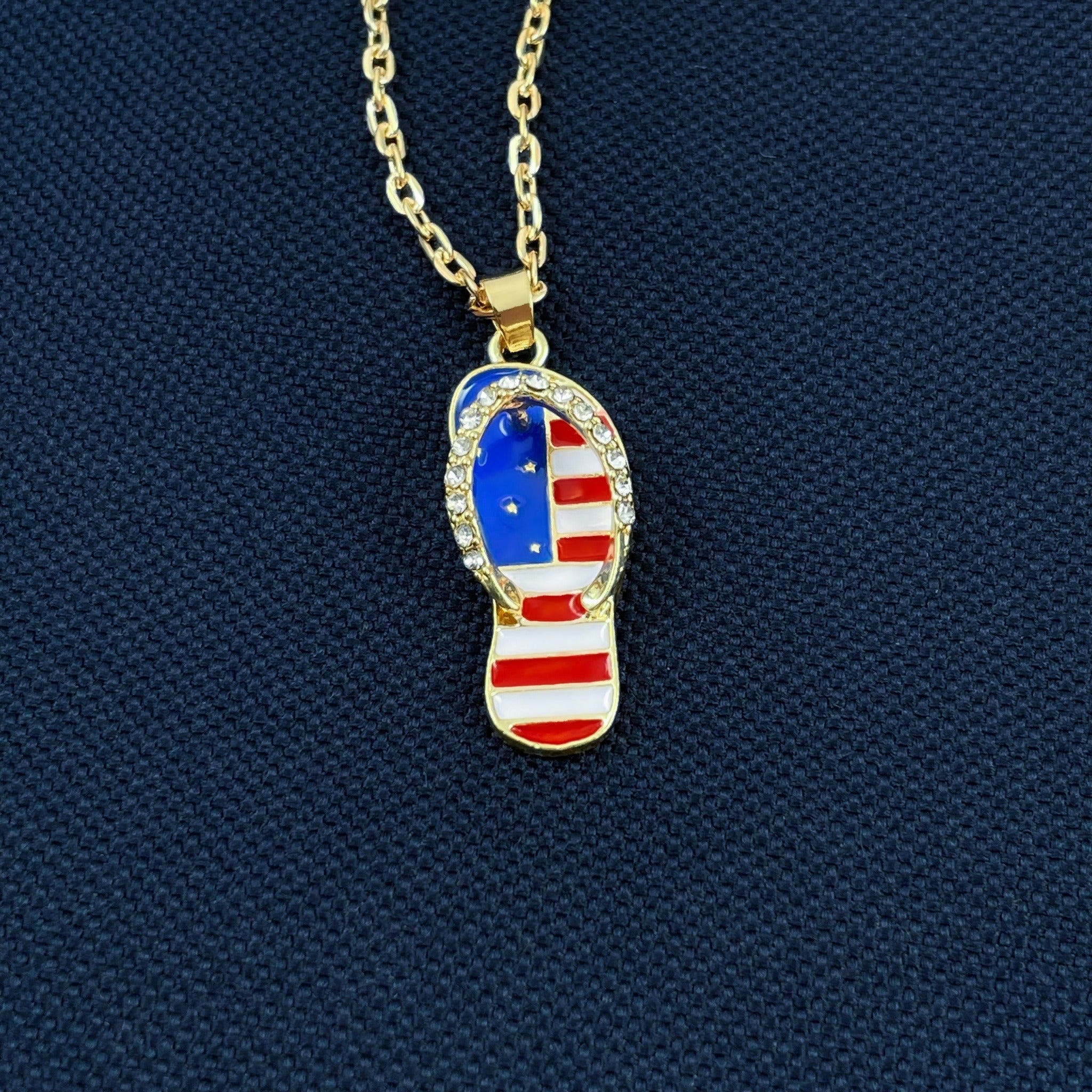 American Flip Flop Necklace