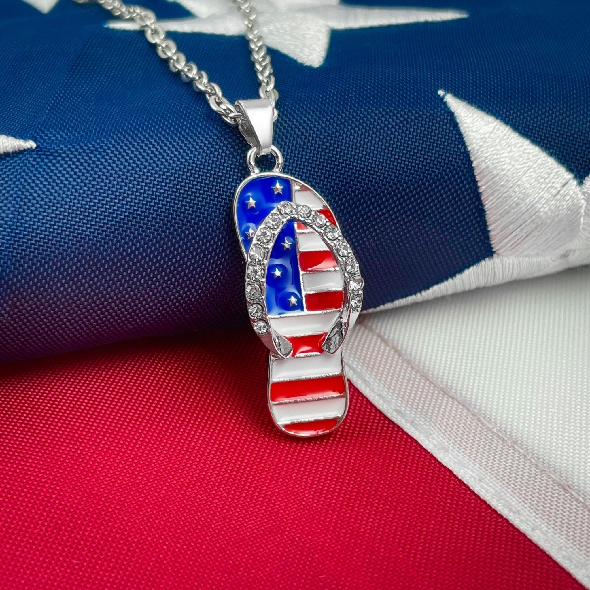 American Flip Flop Necklace
