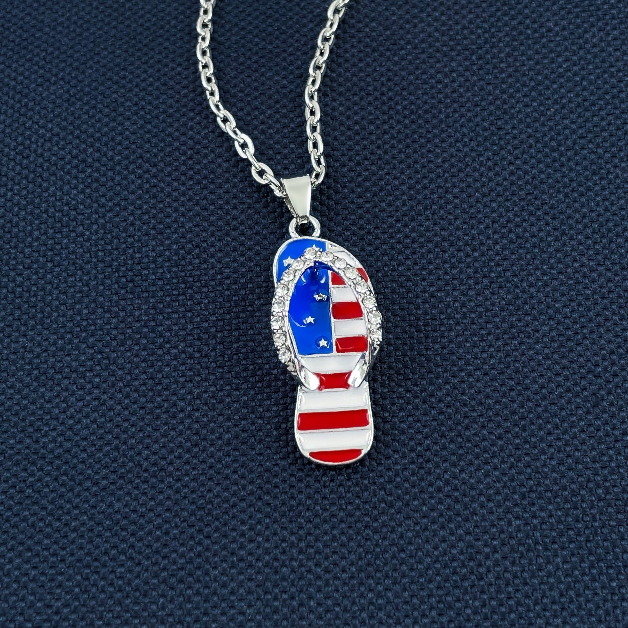 American Flip Flop Necklace