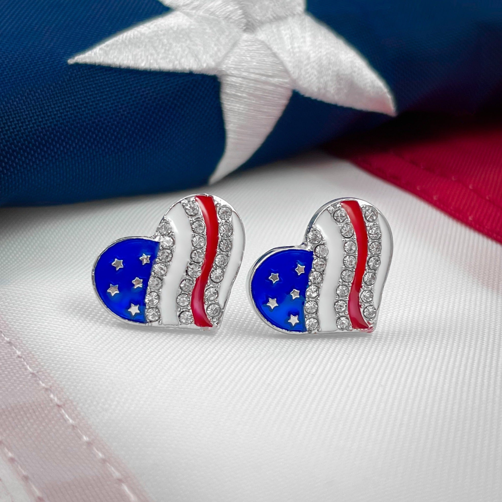 American Heart Stud Earrings