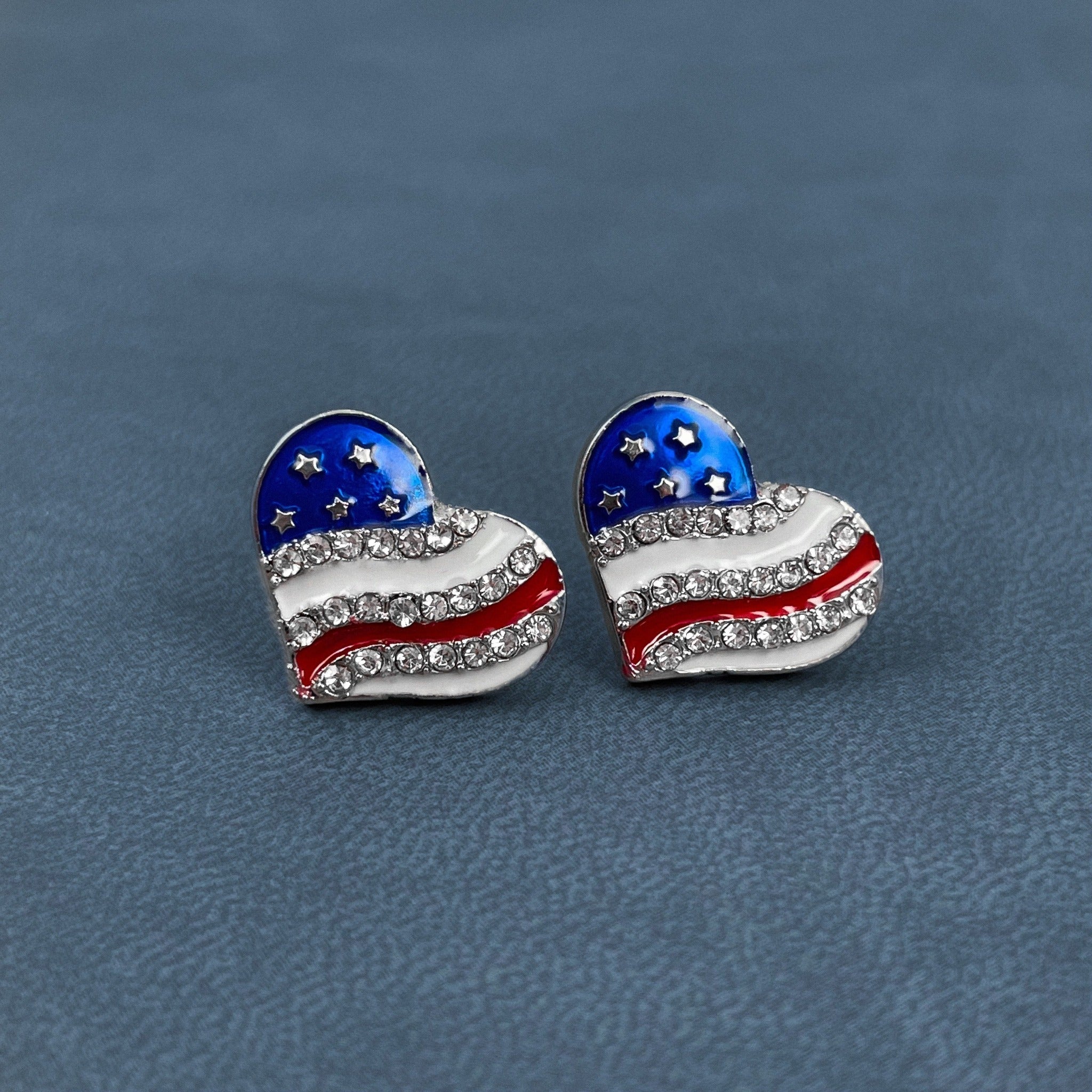 American Heart Stud Earrings