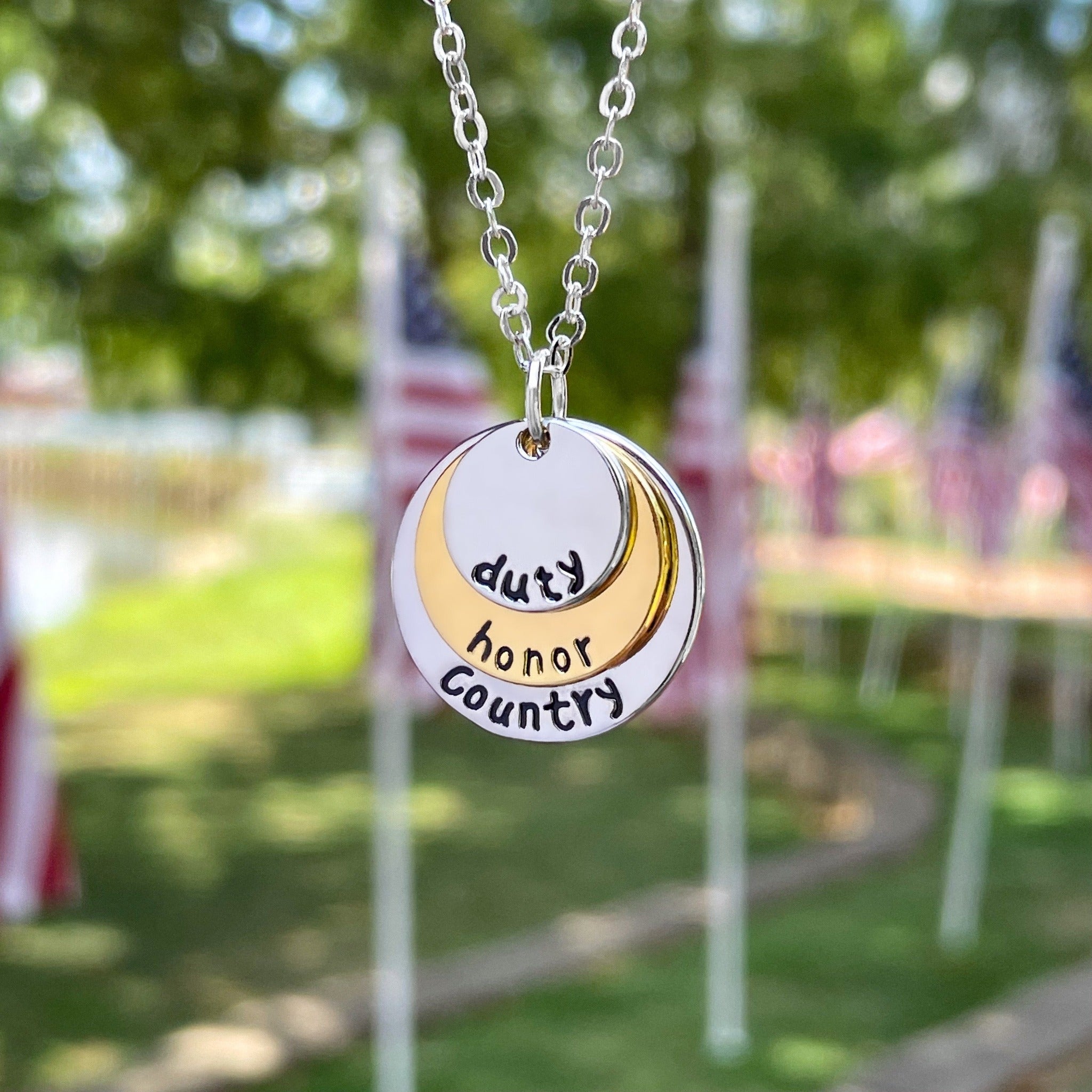 Duty Honor Country Necklace