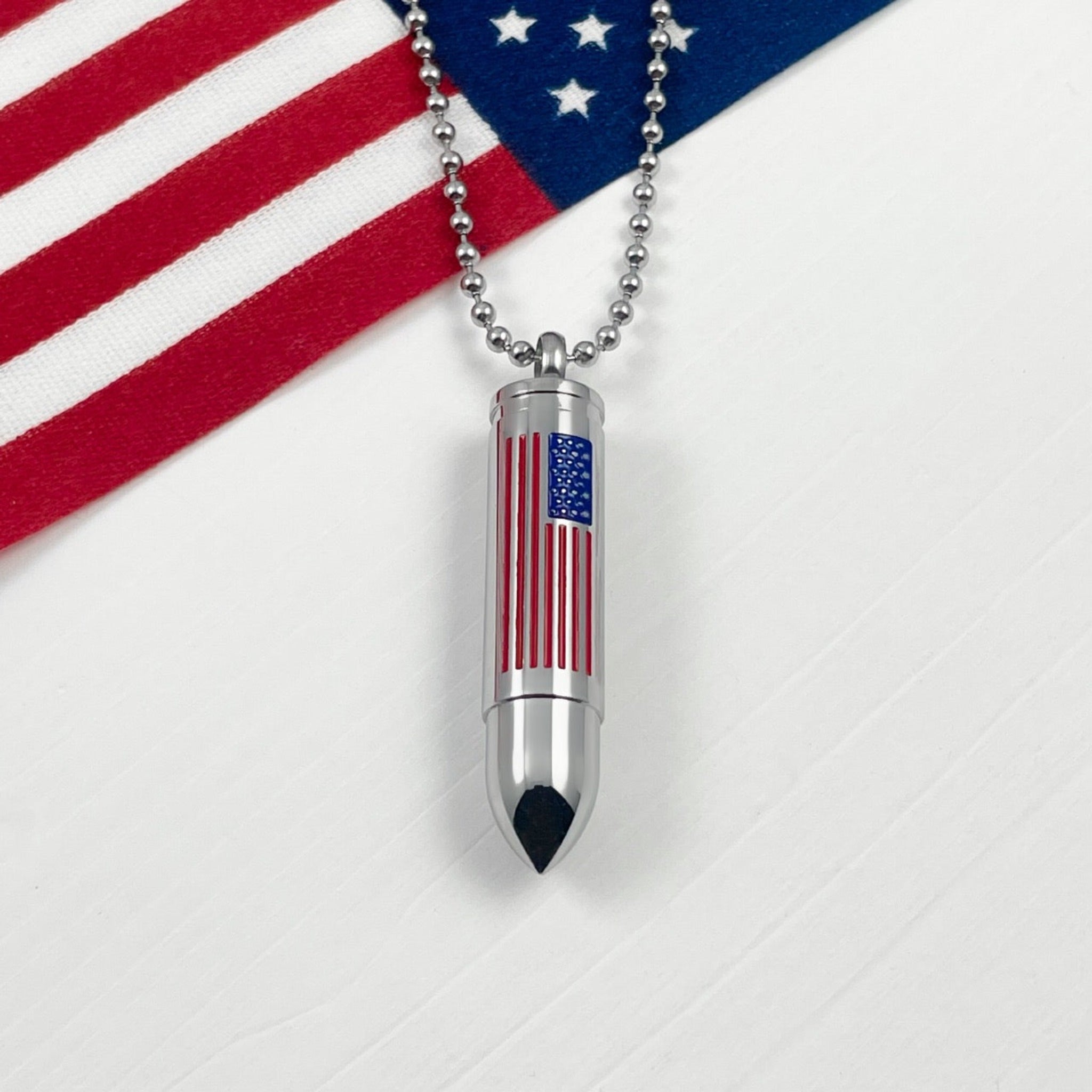 American Urn Bullet Necklace