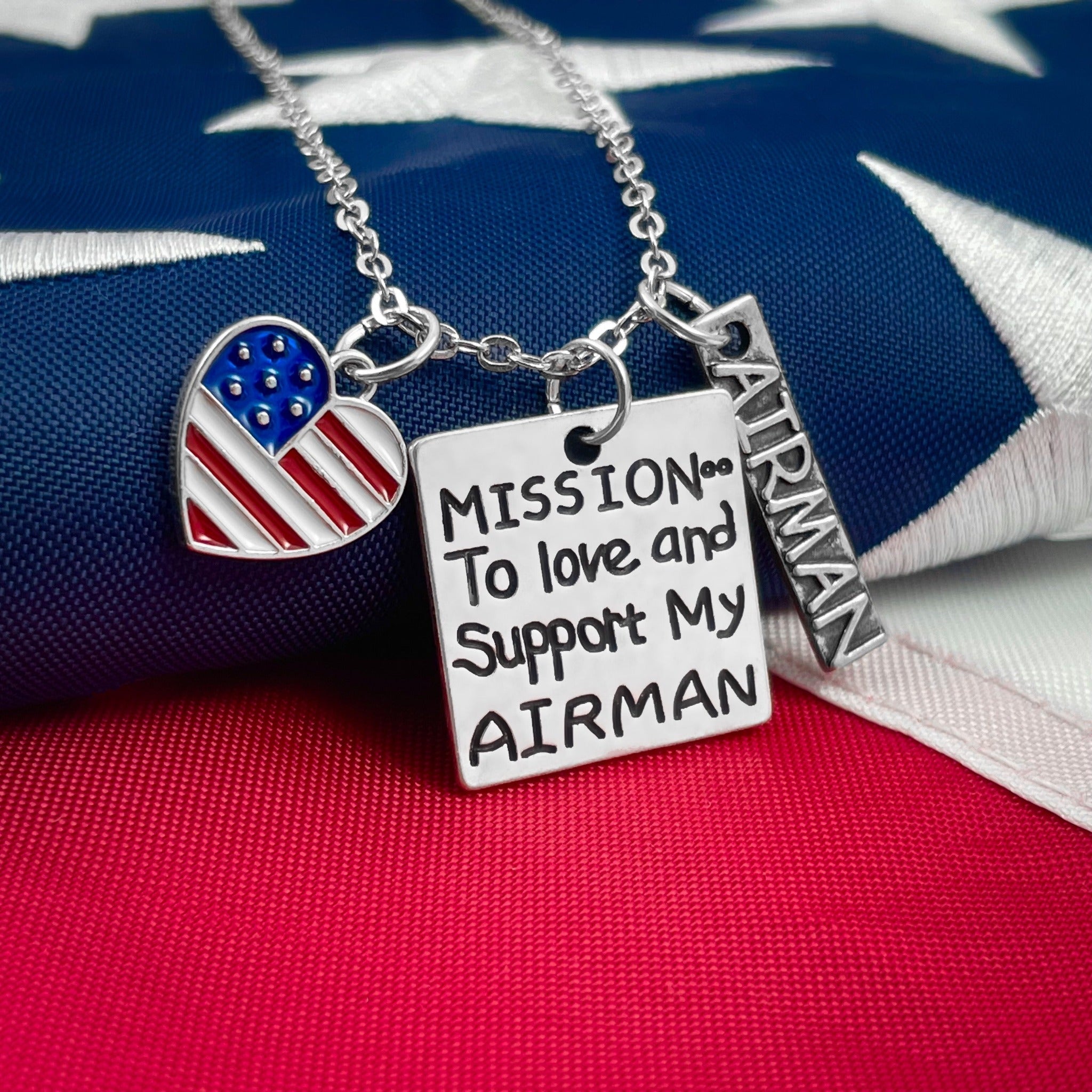 Love and Support My Airman Necklace