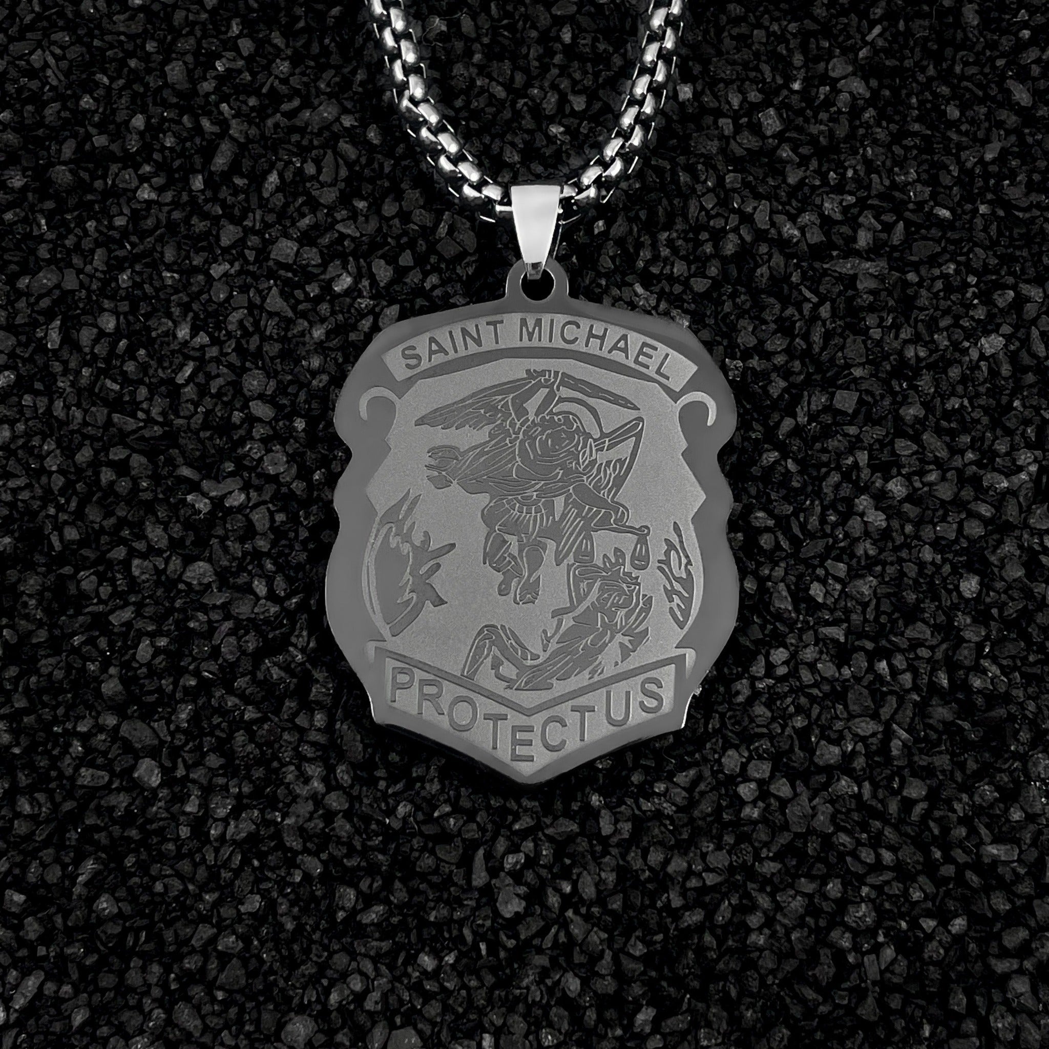 Saint Michael Badge Necklace