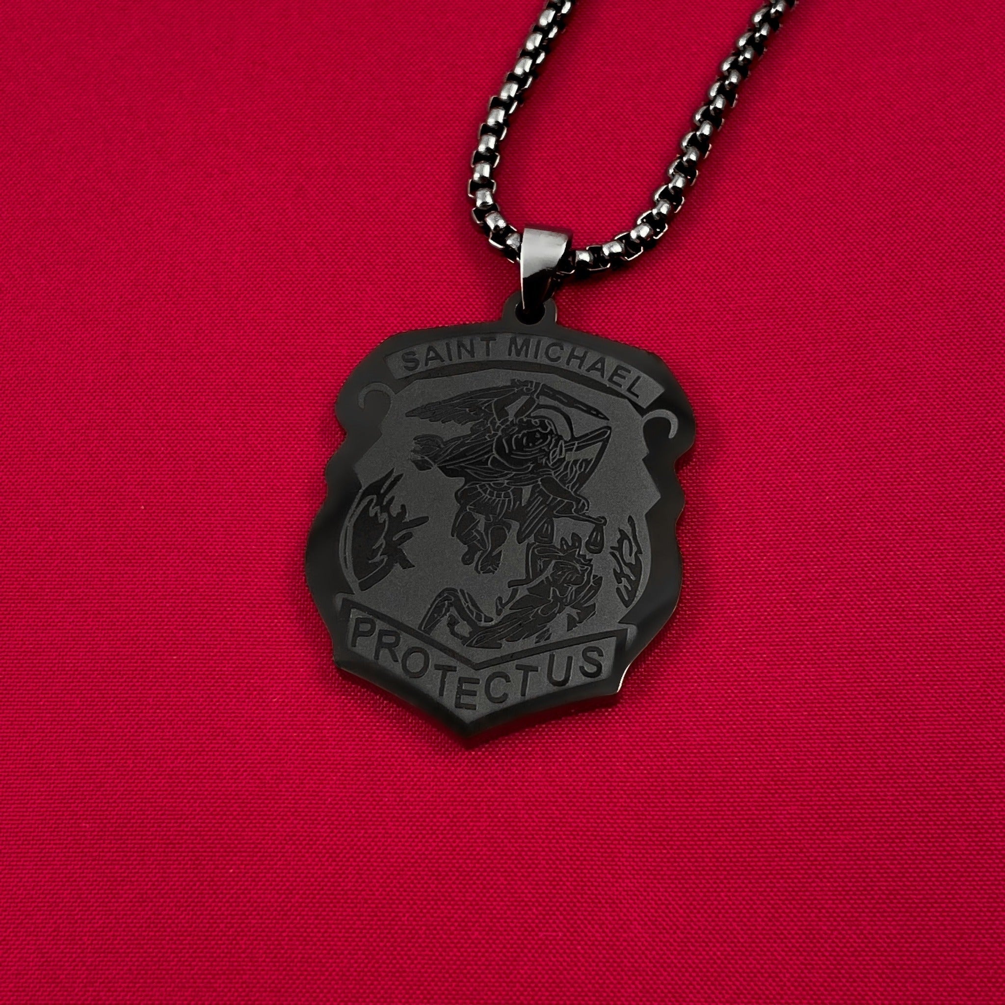 Saint Michael Badge Necklace