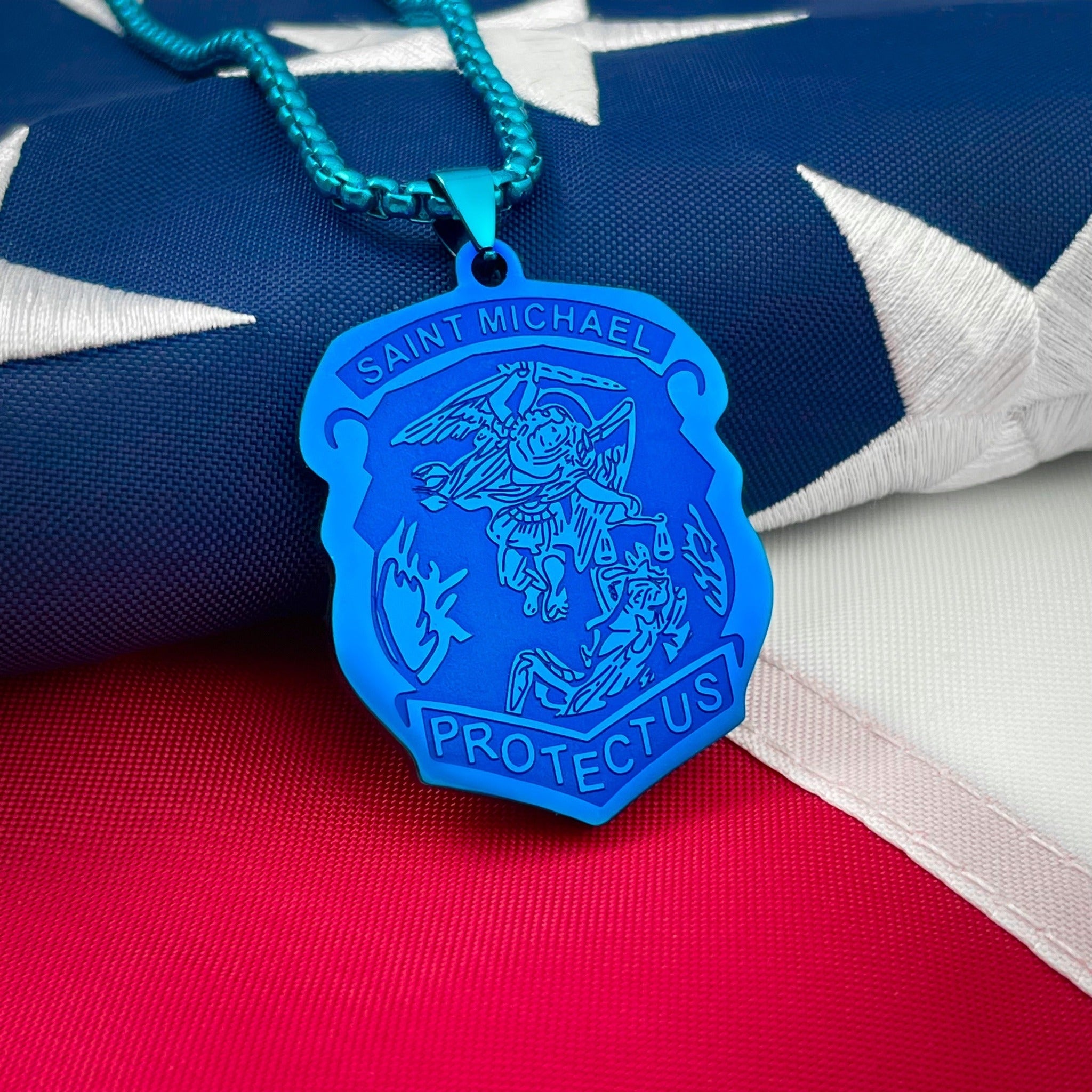 Saint Michael Badge Necklace
