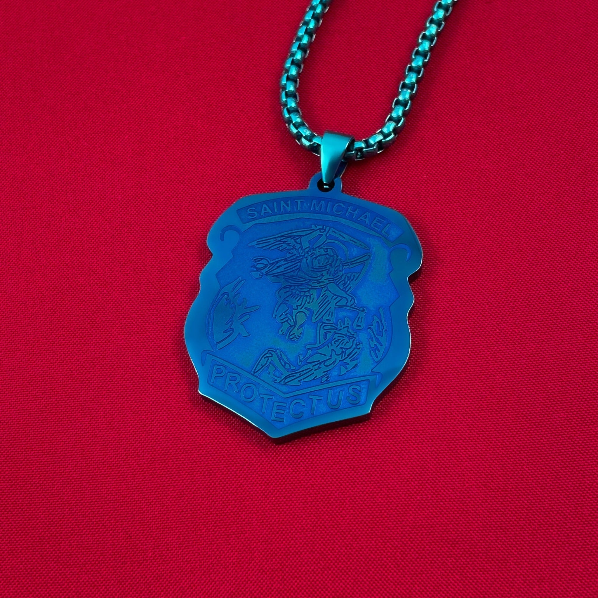 Saint Michael Badge Necklace